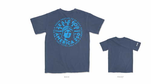 Lady Liberty Zeale for America 250 Tee