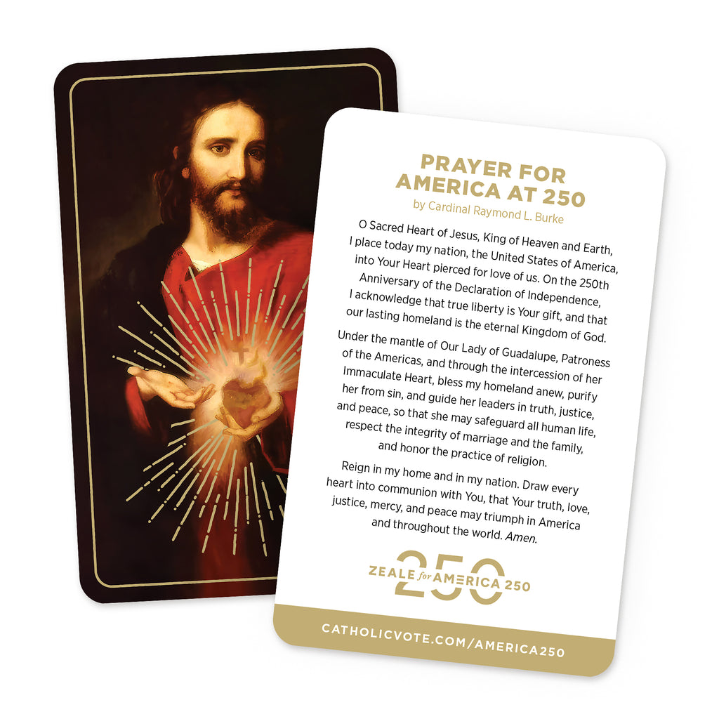 Sacred Heart Prayer Card