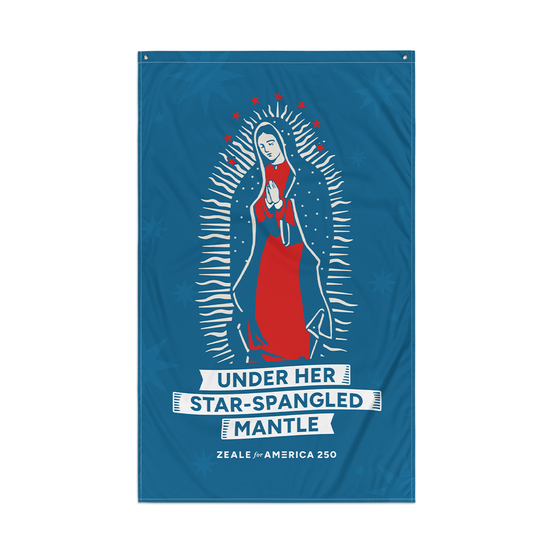 Star-Spangled Mantle Flag (Patriotic Colors)